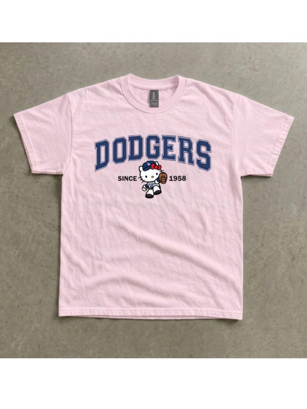 Hello Kitty LA Dodgers Baseball Graphic Tee